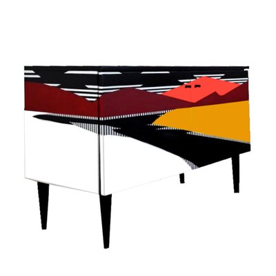 Vintage Polish Hand Painted Sideboard, 1968-YQY-2016603