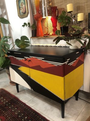 Vintage Polish Hand Painted Sideboard, 1968-YQY-2016603