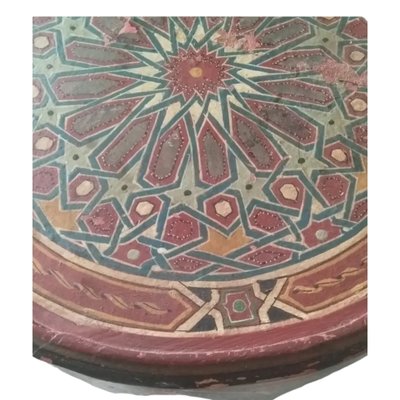 Vintage Polychrome Side Table-TCS-1742937