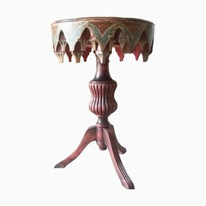 Vintage Polychrome Side Table-TCS-1742937