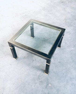 Vintage Postmodern Brushed Metal Coffee Table from Belgo Chrom / Dewulf Selection, 1980s-RQV-869756