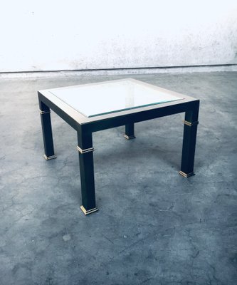 Vintage Postmodern Brushed Metal Coffee Table from Belgo Chrom / Dewulf Selection, 1980s-RQV-869756