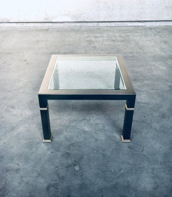 Vintage Postmodern Brushed Metal Coffee Table from Belgo Chrom / Dewulf Selection, 1980s-RQV-869756