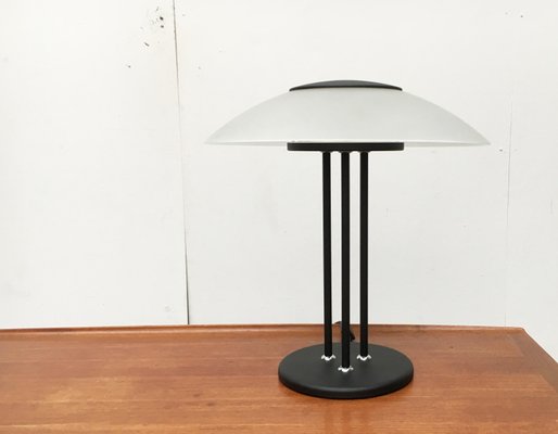 Vintage Postmodern Glass & Metal Table Lamp-UAH-861829