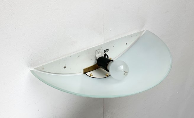 Vintage Postmodern Glass Wall Lamp Sconce from Metalarte, 1980s-UAH-1438001