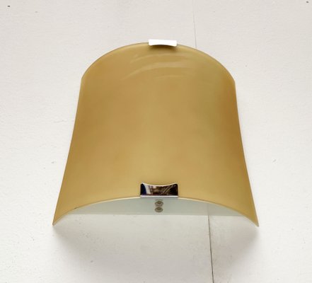 Vintage Postmodern Italian Glass Wall Lamp from Lucitalia, 1970s-UAH-1465685