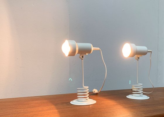 Vintage Postmodern Space Age Spring Table Lamps from Massive Lighting, 1980s, Set of 2-UAH-1440957