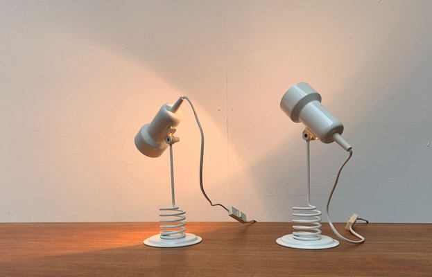 Vintage Postmodern Space Age Spring Table Lamps from Massive Lighting, 1980s, Set of 2-UAH-1440957