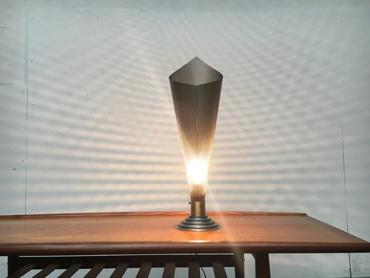 Vintage Postmodern Table Lamp in Metal-UAH-1264109