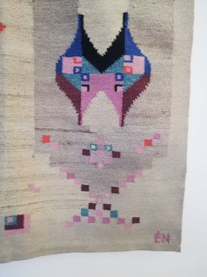 Vintage Postmodern Wool Rug, 1980s-UIW-1087104