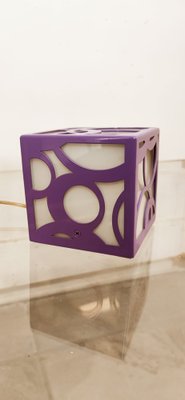 Vintage Purple and White Cube Lamp-QLH-1787774