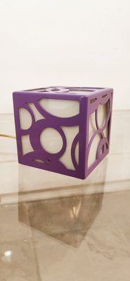 Vintage Purple and White Cube Lamp-QLH-1787774