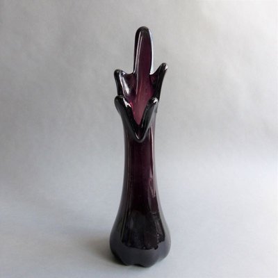 Vintage Purple Murano Glass Vase from Made Murano Glass, 1950s-WK-772118