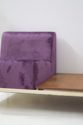 Vintage Purple Velvet Sofas by Gianfranco Frattini, Set of 2-RCE-1191166