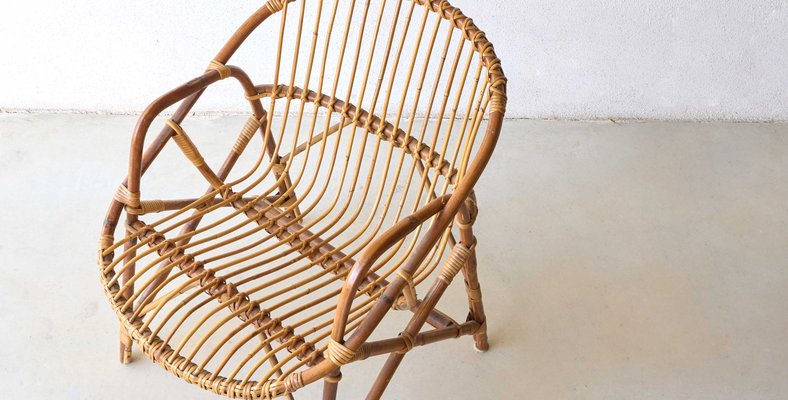 Vintage Rattan Armchair, France-XKX-2034916