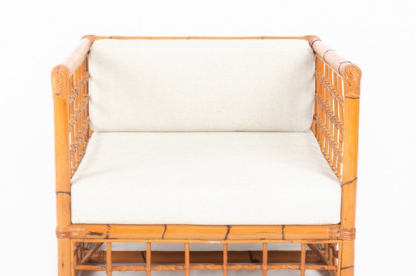 Vintage Rattan Armchairs, 1950s, Set of 2-US-1785028