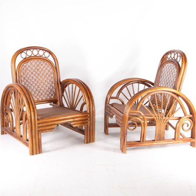 Vintage Rattan Armchairs, 1970s, Set of 2-DSC-2028026