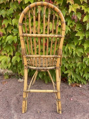 Vintage Rattan Chairs, 1960s, Set of 4-SDV-1727113