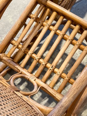 Vintage Rattan Garden Armchair-LA-1355299