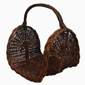 Vintage Rattan Log Holder-BA-1787099