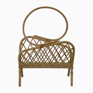 Vintage Rattan Magazine Holder, 1960-NEN-2021778