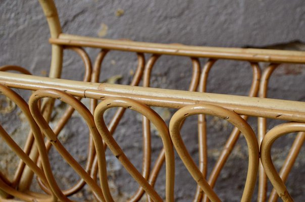 Vintage Rattan Magazine Rack, 1970s-AIU-1311439