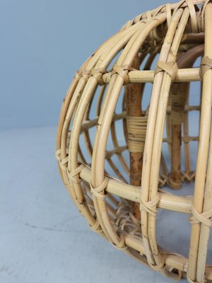 Vintage Rattan Pouf attributed to Dirk Van Sliedrecht, 1960s-DT-2026216