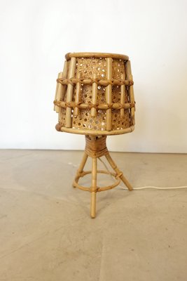 Vintage Rattan Table Lamp, 1970s-AT-1795702