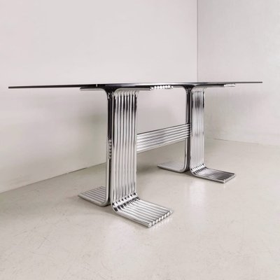 Vintage Rectangular Glass Table, 1970s-PRS-1451549