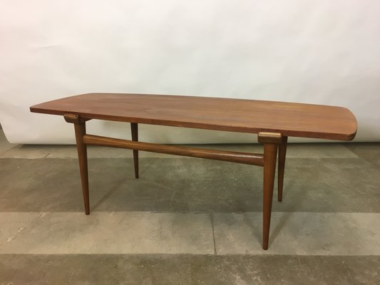 Vintage Rectangular Scandinavian Teak Coffee Table, 1960s-DE-1168111