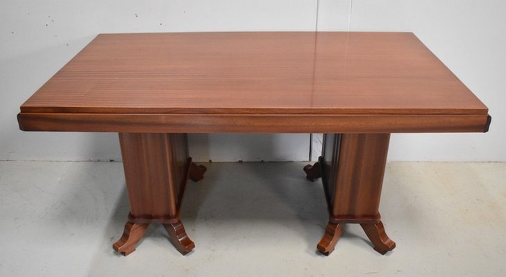 Vintage Rectangular Solid Mahogany and Veneer Dining Table-RVK-725781