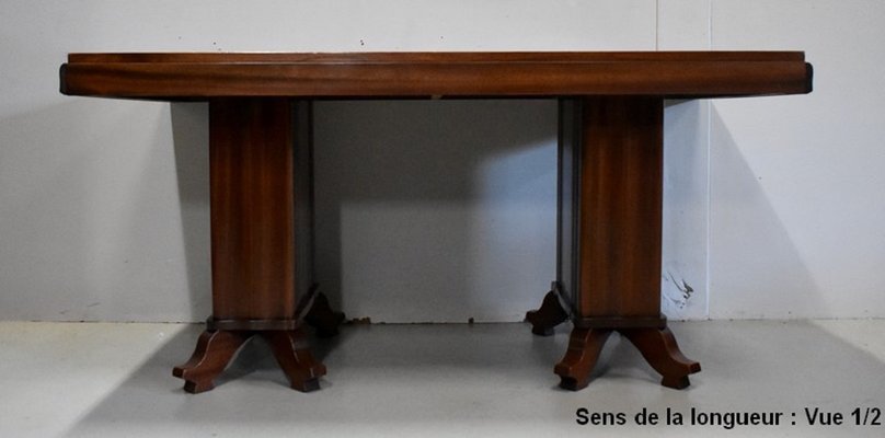 Vintage Rectangular Solid Mahogany and Veneer Dining Table-RVK-725781