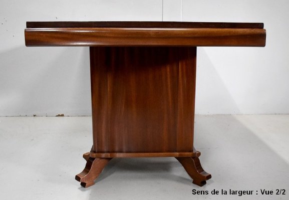 Vintage Rectangular Solid Mahogany and Veneer Dining Table-RVK-725781