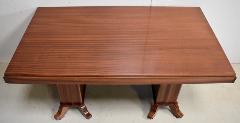 Vintage Rectangular Solid Mahogany and Veneer Dining Table-RVK-725781