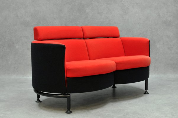 Vintage Red 2-Seater Sofa-HDZ-1781220