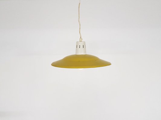 Vintage Red and Yellow Ceiling Lamp, 1960s-ZO-633472