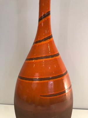 Vintage Red Ceramic Vase-BA-1365327