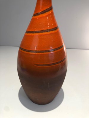 Vintage Red Ceramic Vase-BA-1365327