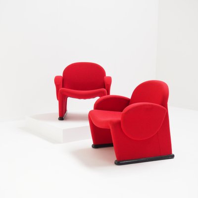 Vintage Red Chairs, 1970s, Set of 2-SV-1628749