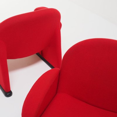 Vintage Red Chairs, 1970s, Set of 2-SV-1628749