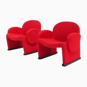 Vintage Red Chairs, 1970s, Set of 2-SV-1628749