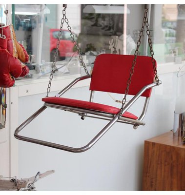 Vintage Red Children's Swing, 1950s-DDQ-1743496