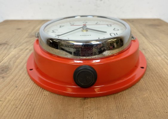 Vintage Red Citizen Maritime Wall Clock, 1990s-CGF-1703536