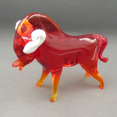 Vintage Red Murano Glass Ram-WK-1031363