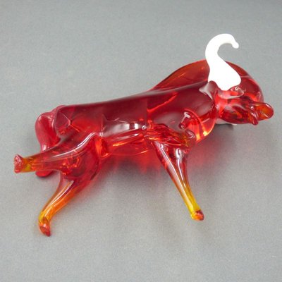 Vintage Red Murano Glass Ram-WK-1031363