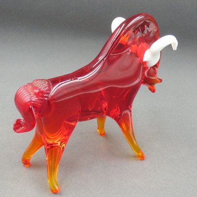 Vintage Red Murano Glass Ram-WK-1031363