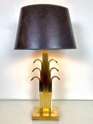 Vintage Regency Brass Golden Table Lamp from WKR, Germany, 1980s-WZZ-1134122