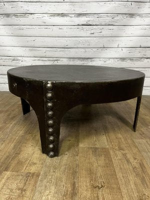 Vintage Riveted Coffee Table-GUH-1749105