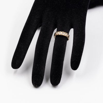 Vintage Riviera Ring in 9k Yellow Gold with Diamonds-PPA-2022341