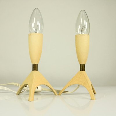 Vintage Rocket Table Lamps, 1950s, Set of 2-FUP-574078